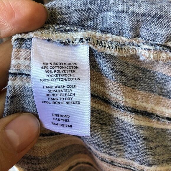 SUSINA Dress in grey, pink, black stripes /‎ Sz M - Picture 8 of 8